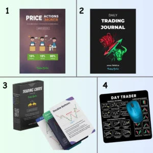 Pack of 4: Book & Journal & Trading Cards and Mouse Pad